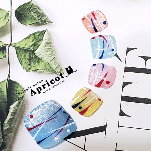 ネイルチップ ヨーヨーネイル マグネットネイル サイズ変更無料 ジェル  