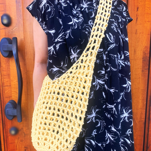 爽やか黄色のニットショルダーバッグ ショルダーバッグ cormi＊ 通販  