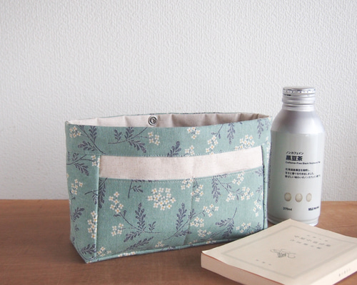 バッグインバッグ:バックインバックハンドメイド/スリムタイプ/便利な