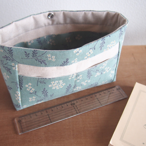 バッグインバッグ:バックインバックハンドメイド/スリムタイプ/便利な