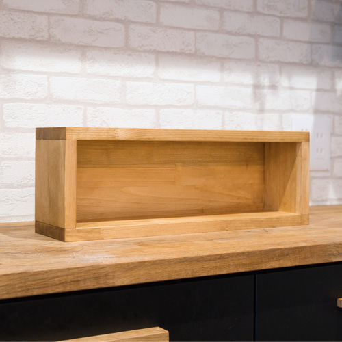 スパイスラック1段【キッチン収納/小物入れ/木製】 棚・シェルフ