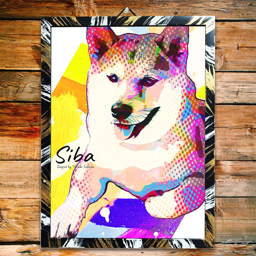 柴犬 犬 イラストインテリア アート インテリア雑貨 ポスト