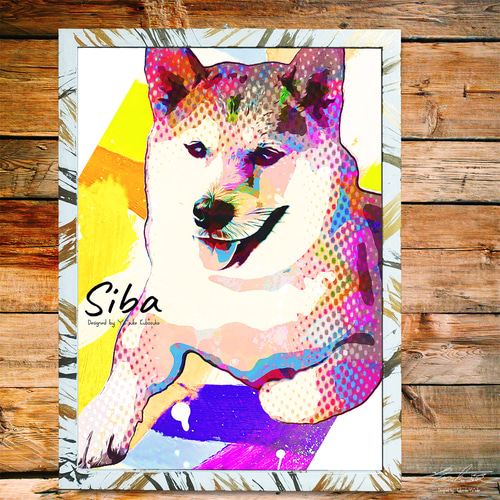 柴犬 犬 イラストインテリア アート インテリア雑貨 ポスト