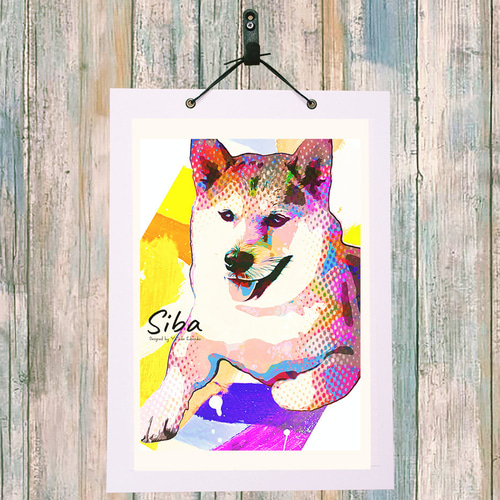 希少価値 絵 Rico作品 犬の絵 ポエム インテリア雑貨 絵画 絵画