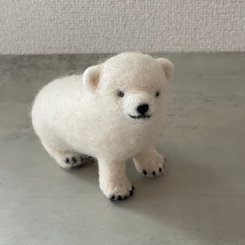 ZUS(ズス) フェルト ぬいぐるみ シロクマ ぬいぐるみ・人形・置物