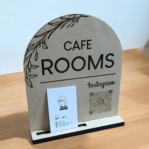 名刺(カード)置き付QRコードスタンド製作します☆ ショップ 名刺(カード)置き付QRコードスタンド製作します☆ ショップ