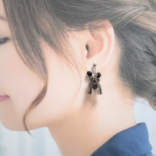 2点セット♪ ハンドメイド アクセサリー イヤリング ピアス