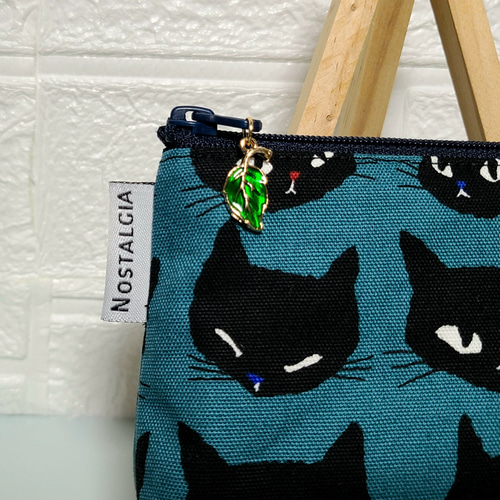 感謝価格 SALE 猫柄 パッチワーク 16cmファスナーポーチ 人気