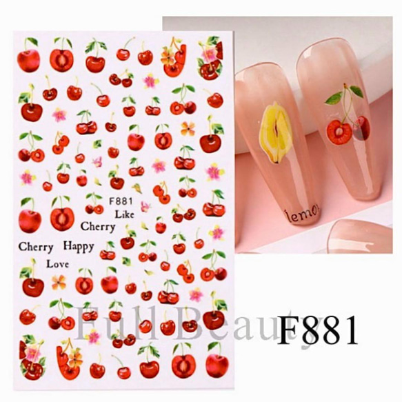 cherry. ネイルパーツ ネイル パーツ チェリー さくらんぼ 5個入り 34 : ココロネイル