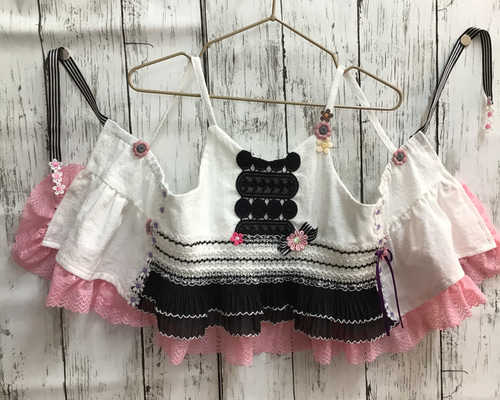 フリルキャミトップ 生成色 size80 子供服 メイズマム 通販 18074410