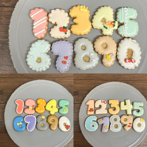 お誕生日やお祝いに！数字アイシングクッキー クッキー KUMIChaka 通販