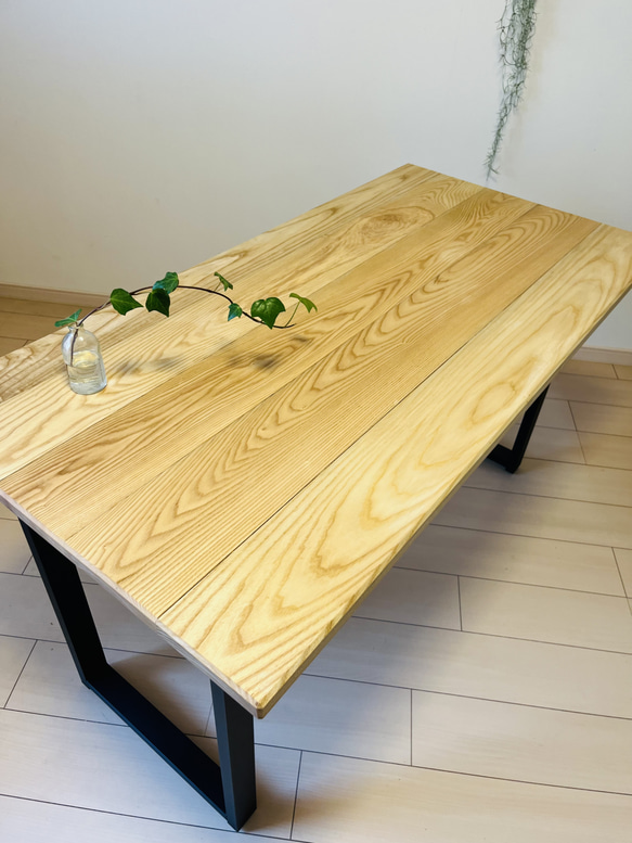 ホワイトオーク　ダイニングテーブル　カウンターテーブル　アイアンテーブル 