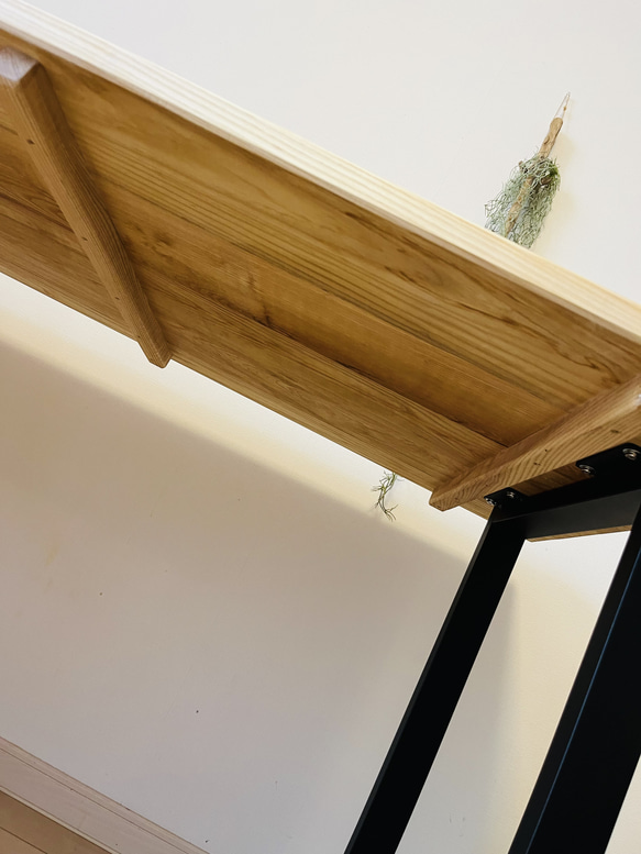 ホワイトオーク　ダイニングテーブル　カウンターテーブル　アイアンテーブル 