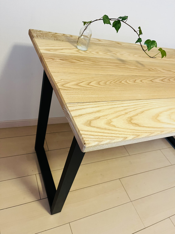 ホワイトオーク　ダイニングテーブル　カウンターテーブル　アイアンテーブル 