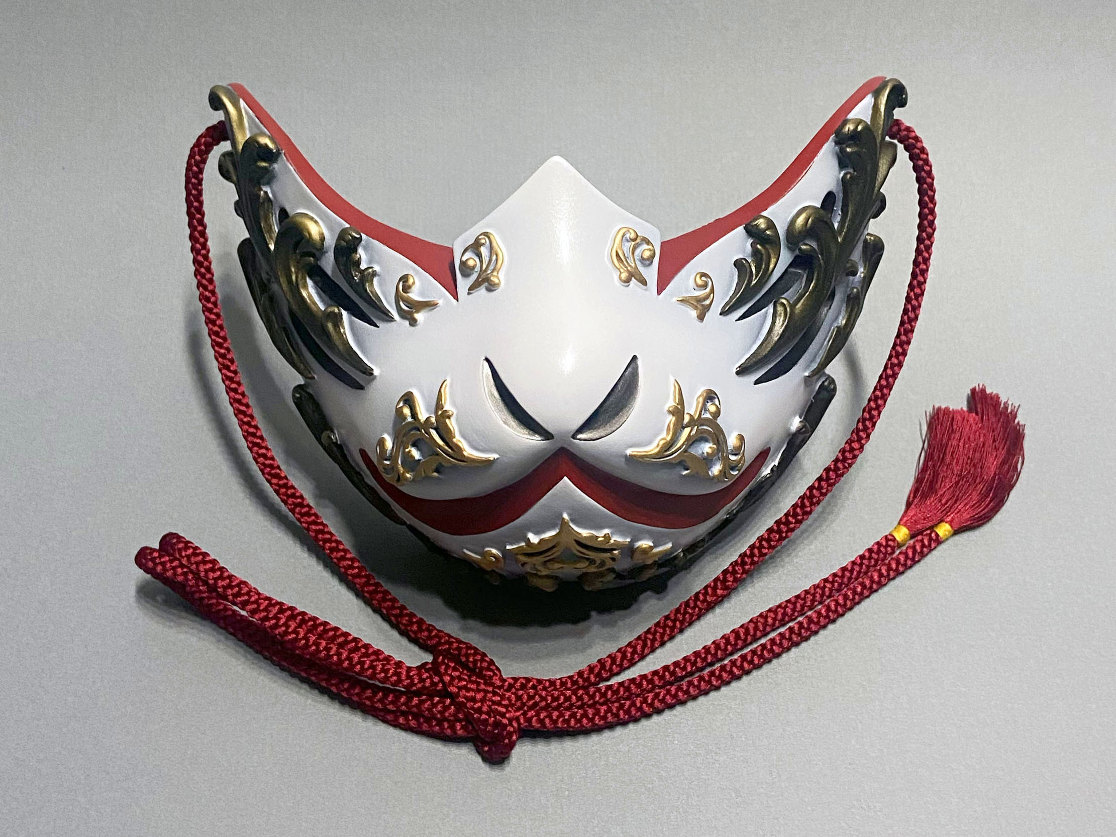 狐面Half Second Gothic Ver,（White×red）