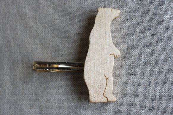 シロクマ木製ネクタイピン タイピン・カフス La gouttelette 通販