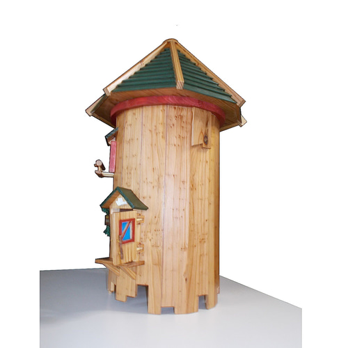 【新品】木製家型巣箱 小鳥の巣箱 巣箱（小鳥用）『 小鳥の住み家・杉の子（木）ハウス 』 ☆限定