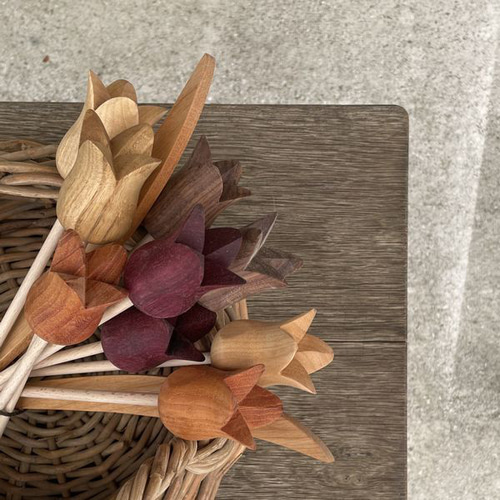 チューリップ 木製 ピック｜全6種類 花束 北欧 雑貨 母の日ギフト