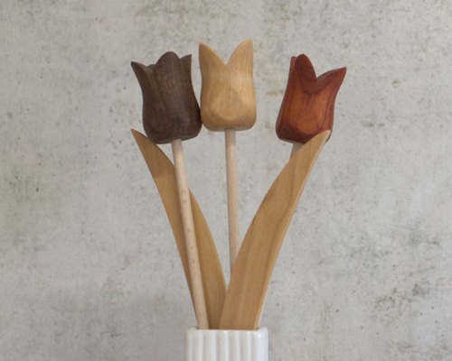チューリップ 木製 ピック｜全6種類 花束 北欧 雑貨 母の日ギフト