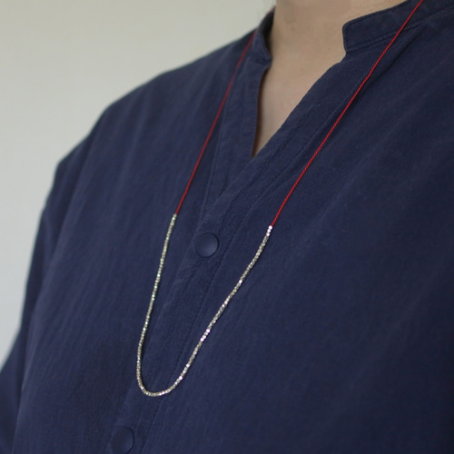 カレンシルバー シルクコードネックレス（silver925） ネックレス