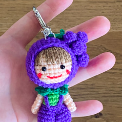 小さなあみぐるみキーホルダー♪*りんごちゃん* あみぐるみ