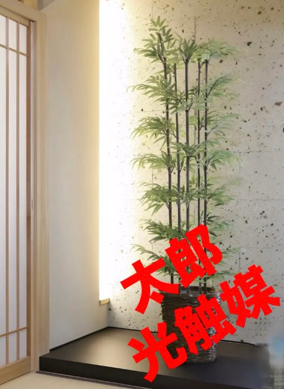 光触媒 人工観葉植物 ウォールグリーン フェイクグリーン 黒竹 高さ 