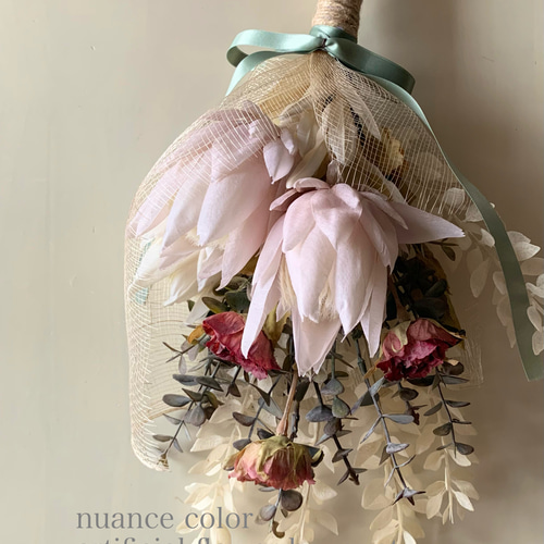 プロティアのスワッグ 置き型としても飾れます キングプロテアスワッグ