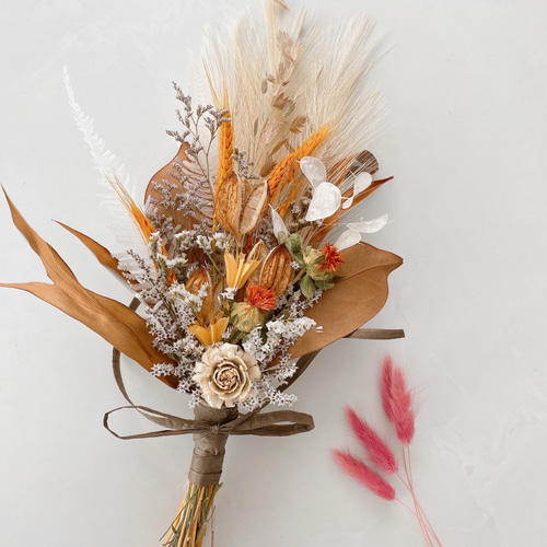 秋限定 アーティシャルフラワーパンパスグラス ドライフラワー