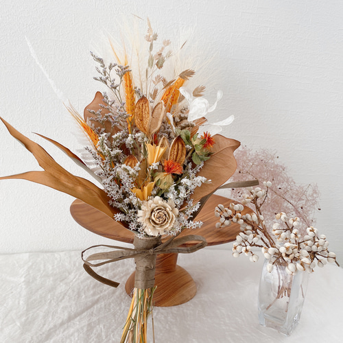 秋限定 アーティシャルフラワーパンパスグラス ドライフラワー