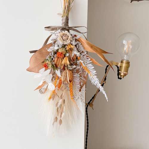 秋限定 アーティシャルフラワーパンパスグラス ドライフラワー