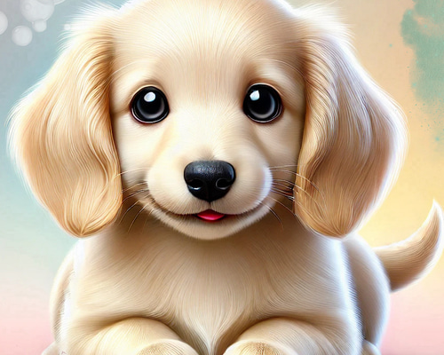 オリジナル 生地 ブロックデザイン パネル生地 犬 犬柄 ミニチュア