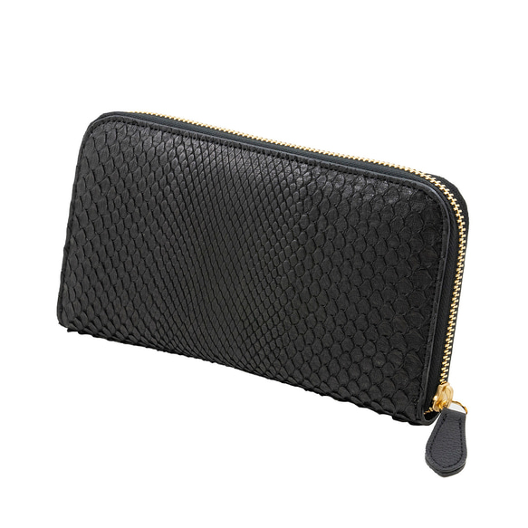 パイソン 長財布 ブラック