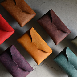 JM-C1ハンドメイドマネークリップイタリアンワックスドベジタブル