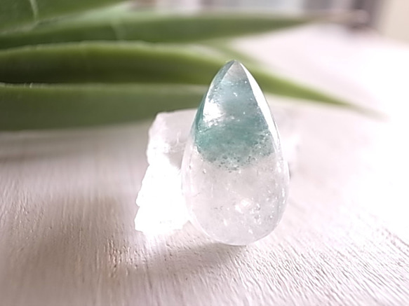 天然】グリーン ガーデン クォーツ ルース 6.3g（天然】グリーン  
