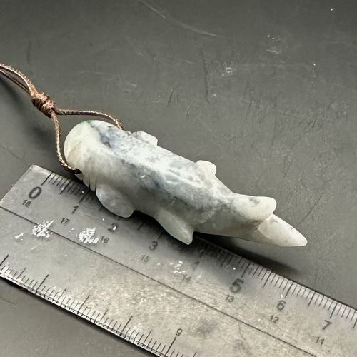 海霊 ロウカン翡翠サメ ネックレス・ペンダント ケンちゃんの天然石 