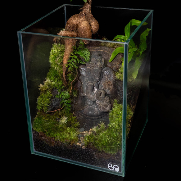 ガネーシャ石像（fromバリ島）のパルダリウム【現品１点もの】                                     神秘のパワースポット・バリ島から輸入した縁起のよい神様｢ガ SKC1960971275(14900円)