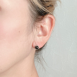 14kgf モリオン　ワイヤーピアス　6mm イヤリング変更可 5枚目の画像