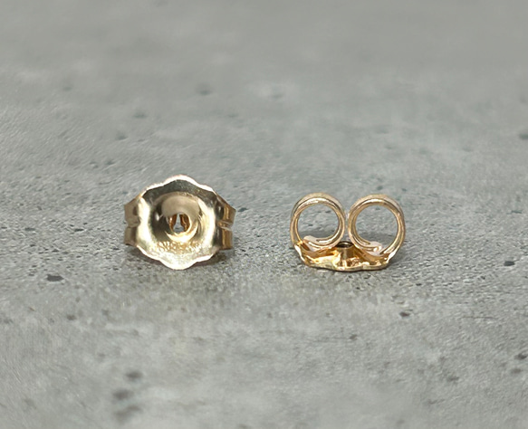 14kgf モリオン　ワイヤーピアス　6mm イヤリング変更可 4枚目の画像