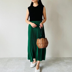 新作送0】大人の春おしゃれ イチオシ極上プリーツスカート 高見えツヤ
