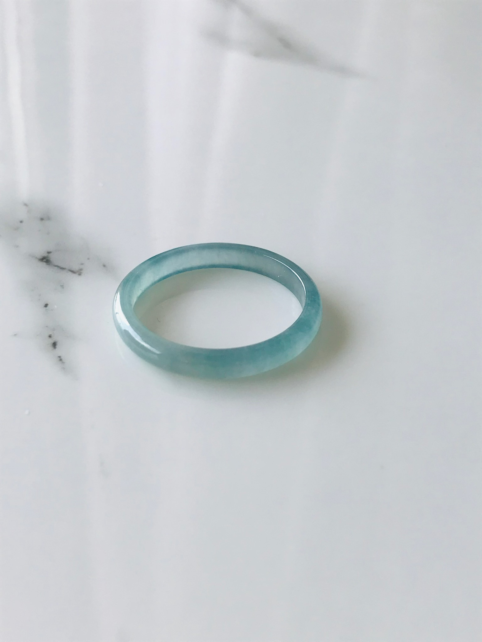 [R50-0023］ ジェイド　JADE ヒスイ　本翡翠　くりぬき　リング　天然石　一点物　グアテマラ産　22号 6,764円