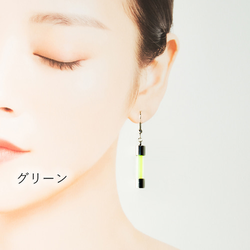 ヒューズピアス(イヤリング変更可) ピアス（フック・チェーン