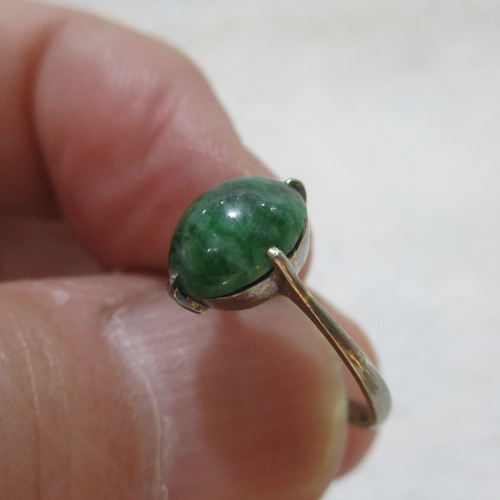 ヒスイハンドメイドシルバーリング