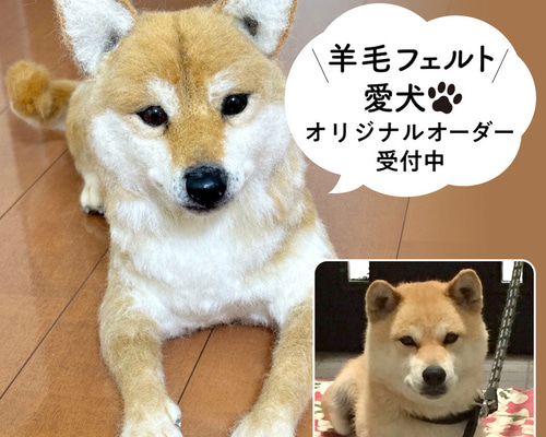 mocomaco'k(新潟羊毛フェルト) | オーダーの羊毛柴犬のゴロウ