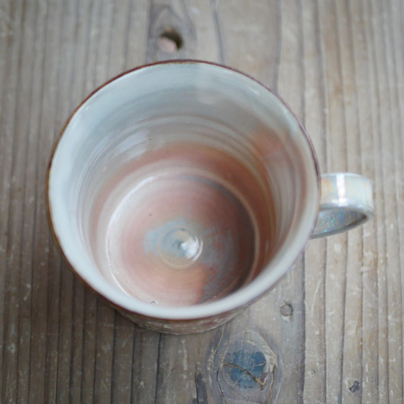 京焼・清水焼　イッチン　ラスター　鳳凰の図　マグカップ 