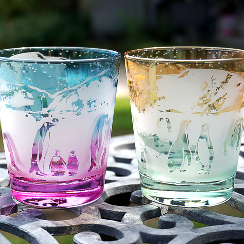 ペンギン KOOLクールアンティーク❤︎1954年プロステッドグラス完璧セット！ ペンギングラス【Cobalt/Citrus】 グラス crafterior [ｸﾗﾌﾃﾘｱ] 通販