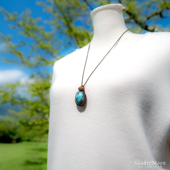 レア・希少！天の神々が宿る石 自然や宇宙と繋がりたいあなたへ！パイライト イン ターコイズ（ペルシャ産）と9面 7枚目の画像