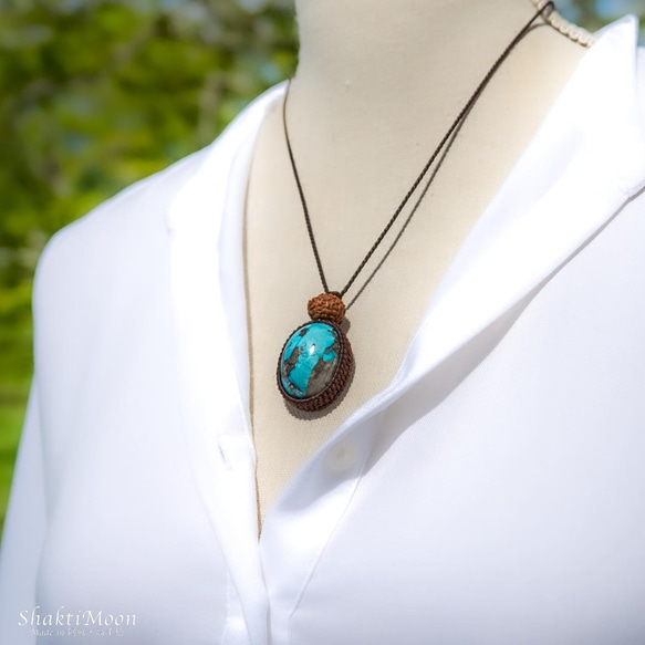 レア・希少！天の神々が宿る石 自然や宇宙と繋がりたいあなたへ！パイライト イン ターコイズ（ペルシャ産）と9面 6枚目の画像