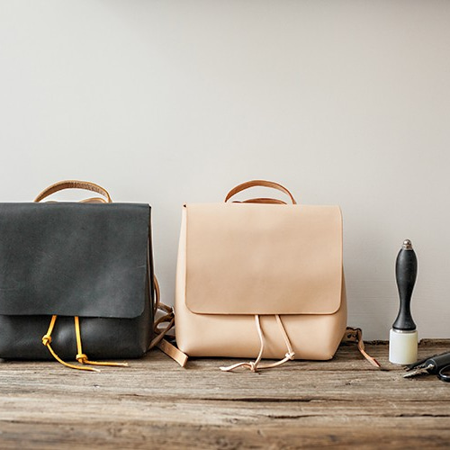 2個限りキャンペーン中！牛革手作りリュックサックレザーバックパック