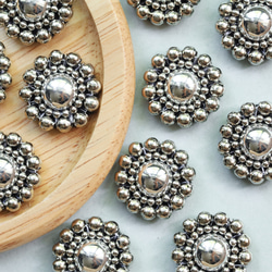 ビーズ刺繍カボション】ビーズ刺繍 カボション 貼り付け 刺繍 メタル