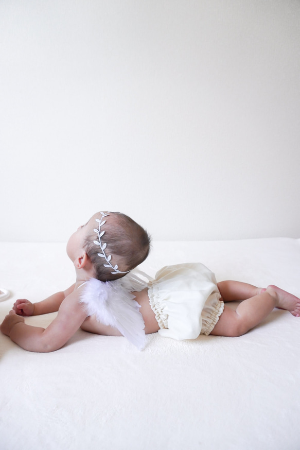 天使の羽&ヘアバンド Angel's wing 新生児 ニューボーンフォト